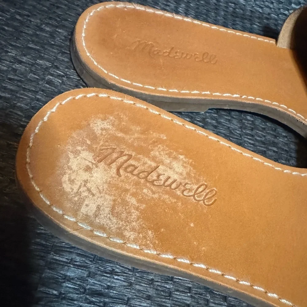 Madewell Tan Slide Sandals